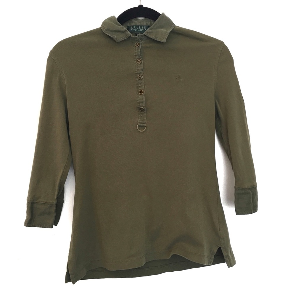 [RALPH LAUREN] Cotton 1/2 sleeve Collared Shirt PS